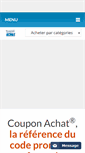 Mobile Screenshot of coupon-achat.com