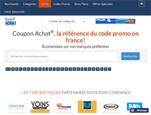 Tablet Screenshot of coupon-achat.com